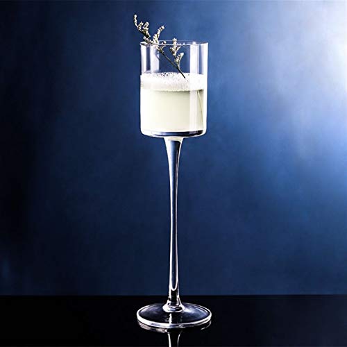 KJGHJ 4 Stücke Champagnerflötengläser Cocktailgläser Elegant Entworfene Hand Geblasen, Lead Free, Champagner-Tassen Set… – Bild 6