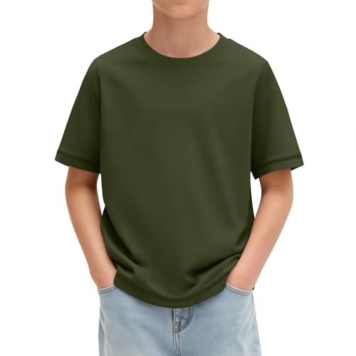 Oakgarden Boys Short Sleeve T-Shirt Army Green