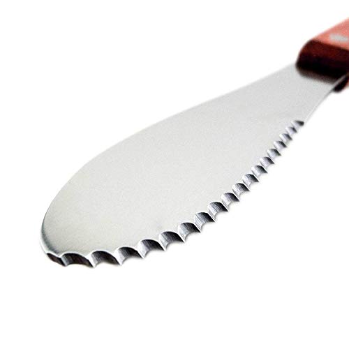 image for Wall2Wall Stainless Steel Straight Edge Wide Butter Spreader Deluxe Sa