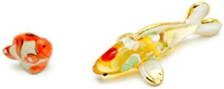 PertisFish Miniature Collectible Crystal Fancy Capp Fish Hand Blown Glass Art Fish Figurine Animals,Fast Ship 3-5 Day By FBA, No.01