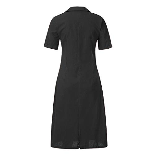 3 Duseedik+Womens+Button+Dresses+Summer
