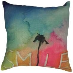 Decorative Pillow Cover Throw Tropical Hawaiian , Pineapple Cushion (smile)