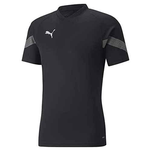 PUMA Herren teamFINAL Training Trikot LBlack Smoked Pearl Silver Gray