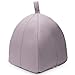 13 × 13 × 14 inches Hollypet Self-warming Comfortable Triangle Cat Bed Tent House, Graythumb 4