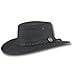 Barmah Hats Foldaway Bronco Leather Hat - Item 1060