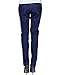Sexyshine Women's Casual High Waisted Destroyed Ripped Hole Denim Pants Long Stretch Pencil Jeans(BE,M) A-Blue
