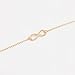 Geerier Simple Gold Chain Anklet Good Luck Infinite Anklet Beach Feet Jewelry