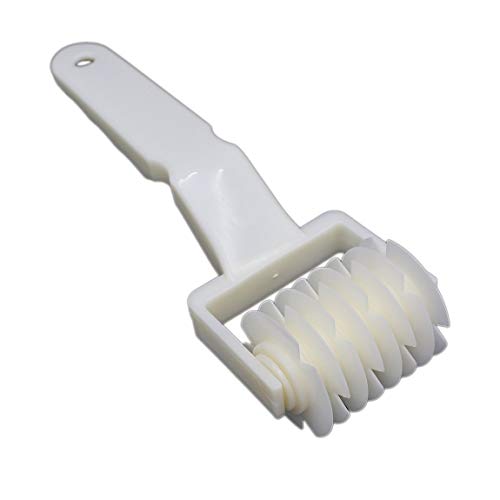Plastic Baking Tool Pizza Pastry Lattice Roller Cutter Pull Net Wheel Knife for Dough Cookie Pie Craft Kitchen Accessories - White S - Thumbnail 6