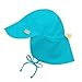 i Play. Toddler Flap Sun Protection Swim Hat, Aqua, 2T-4T