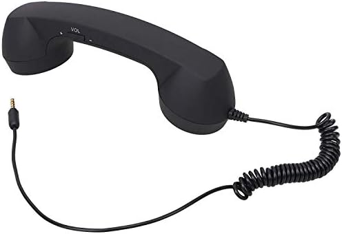 Infinizy Universal Classic Retro Telephone Style Phone 3.5Mm Handset with Pickup - Hangup Button for All Smartphones & Tablets