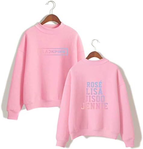 DJS Kpop Blackpink Autumn Winter Women Harajuku Fleece Long Sleeve Pullover Sweatshirts Hip Hop Hoodie Harajuku Tracksuit Blackpink Fans Supportive Sweatshirt