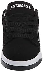 Heelys girls Voyager Tennis Shoe, Black/White, 3