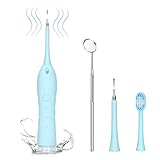 Electric Dental Calculus Plaque Remover Tool Kit, High-Frequency Vibration Tartar Scraper Remover for Dental Calculus, Tooth Stains, Plaque Removal, 3 Adjustable Modes (Blue)