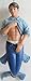 December Diamonds Denim Handsome Young Merman Pulling up his Polo Shirt to Reveal Boxers with DD on the Front, and Amazing 6 pack Abs-School Boy Handsome & Innocence.Denim is Handpainted & Gift Boxed Limited Edition