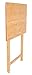 BIRDROCK HOME Bamboo Foldable TV Dinner Table - Easy Storage - Fully Assembled - Lightweight - Sustainable Material