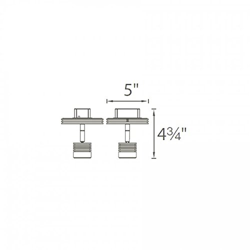 WAC Lighting MO-495-BN Vector Energy Star LED Spot Light, Brushed Nickel