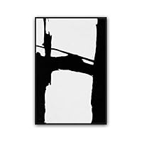 Framed Canvas Wall Art Abstract Color Block Canvas Prints Home Artwork Decoration for Living Room,Bedroom - 16x24 inches