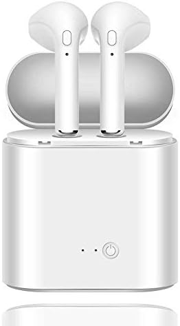 Jeffica Wireless Bluetooth Headphones, Mini Wireless Bluetooth Ear Buds Hi-Fi Stereo with Noise Canceling Built-in Microphone Designed for Running and Sport Workouts