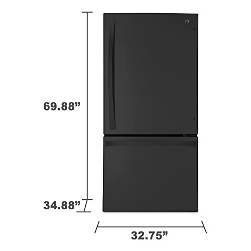 Kenmore Elite79049 24.1 cu. ft. 2 Door BottomFreezer Refrigerator in