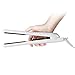 SABUY Ceramic Flat Iron for Hair, Professional 1 Inch Hair Straightener, Dual Voltage for Worldwide Traveling, 038 (White)
