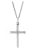 Ritastephens Sterling Silver Small Italian Cross Charm Pendant Necklace 18x30 Mm (16)