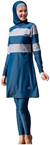 Adabkini ASYA, Womens modest swimsuit, bathing suit, Full covered with head cover / hoodi with stretchy lycra material