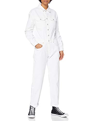 REPLAY Women's Jumpsuit, 100 Optical White, XS