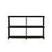 Furinno 99634EX/BK Turn-N-Tube 3-Tier Double Size Storage Display Rack, Espresso/Black primary
