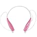 ShowTopHV-800 Universal Wireless Bluetooth Music Headset A2DP Stereo Vibration Neckband Style Earphone Headphone For cellphones such as iPhone, Nokia, HTC, Samsung, LG, Moto, PC, iPad, PSP and so on & enabled Bluetooth Devices (Pink)