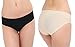 LESSIE Women's Seamless Underwear Microfiber Briefs 4 Pack (Medium)