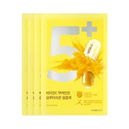 ナンバーズイン NUMBUZ:N 5番 白玉グルタチオンCふりかけマスク 1箱 4枚入り 27ml×4(108ml) [韓国コスメ シートマスク フェイスマスク セット ビタミンC] [並行輸入品]商品画像