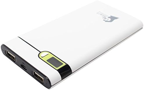 Samsung I8520 Halo Portable Charger - External Battery Pack (Dual USB Power Bank, 10000mAh, 1A & 2.1A Output)