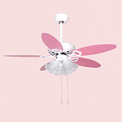 Cute Fashion Pink Iron Kid S Room Ceiling Fan Lights Modern