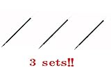 Ohto 897NP Needlepoint Ballpoint Refill 0.7 mm Black (3 sets!!) from Japan
