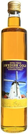 High Heat Extra Virgin Brassica Napus Oil, 17-Fl Oz. Versatile, Healthy, light. Replace coconut avocado or olive oil. For salads grilling baking sautéing roasting. 1:2 Omega-3:6 for lower cholesterol