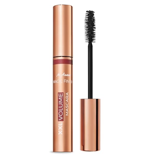 M. Asam MAGIC FINISH XXL Volume Mascara (0.33 Fl Oz) – Volumizing Mascara with Monoi Butter, Deep Brown Lash Definition & Length, Weightless Texture, Vegan & Silicone-Free