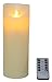 7 Inch Flameless LED Candle - Real Flickering Candle Motion - with Remote On/Off - Ivory