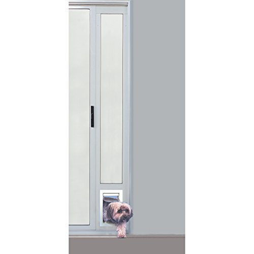 Ideal Pet Products 80" Fast Fit Aluminum Pet Patio Door, Small, 5" x 7