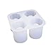 Shot Glass Ice Mold Cool 4 Cups Silicone Tray Great For Summer Party Home Kitchen Event