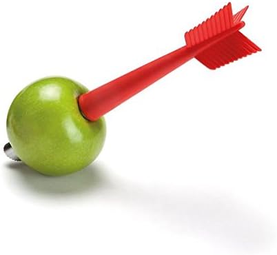 Ototo 2-in-1 Apple Shot Corer and Peeler Kitchen Gadget, Red