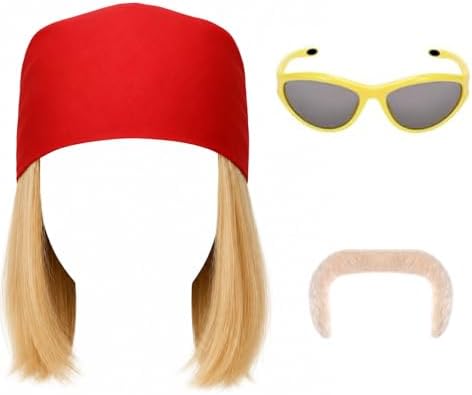 Bigote Y Cejas Postizos Amarillos Para Cosplay – Accesorios De Halloween Unisex, Ligeros Y Reutilizables, Ideales Para Fiestas Y Sesiones De Fotos