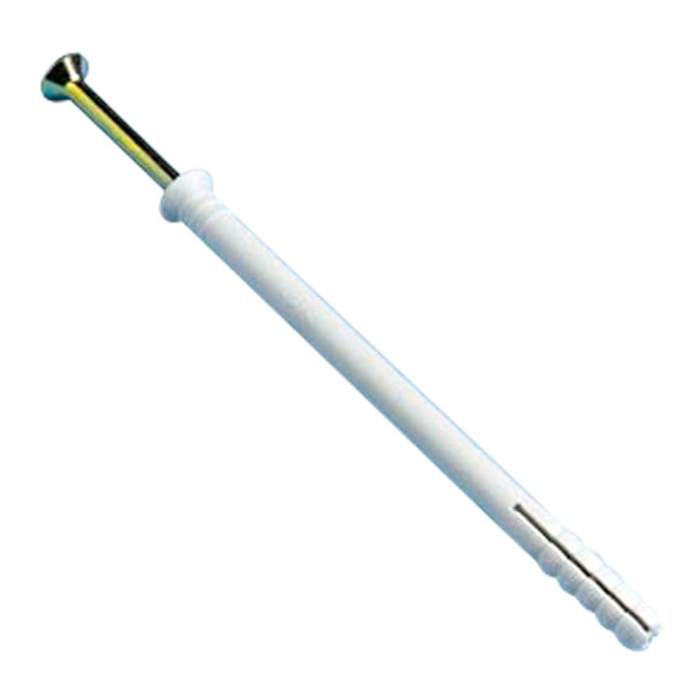 Merriway BH02847 (20 Pcs) Hammer Type Solid Wall Fixing with Nylon Plug, M8 x 80mm (5/16 inch x 3.1/8 inch) - Pack of 20 Pieces