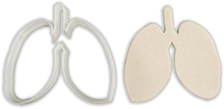 Human Lungs Cookie Cutter - LARGE - 4 Inches