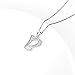YFN Sterling Silver Initial Necklace Letter Alphabet B Pendant Necklace Jewelry for Women