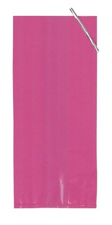 UPC 762152971408, Club Pack of 240 Small Hot Pink Cello Bags with Silver Ties