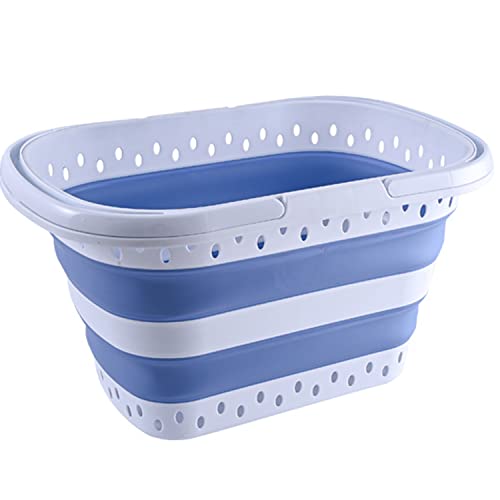 Haundry Collapsible Laundry Basket 42L Foldable Plastic Laundry