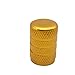 Golden Car Tire Valve Stems Cap Knurling Style Tire Valve Cap from Godeson, 4 Pcs/Set, Aluminum Tire Wheel Stem Air Valve Caps for 8V1 US Schrader Valve, Dustproof Caps