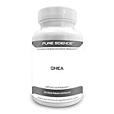Pure Science DHEA 100mg (Dehydroepiandrosterone) - DHEA Supplement Regulates Testosterone & Estrogen Levels, Improves Blood Circulation & Body Functions, Improves Energy  50 Vegetarian Capsules