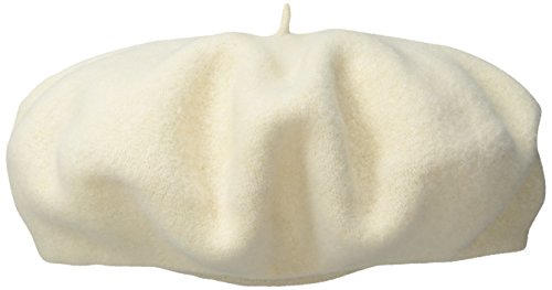 Dorfman Pacific Women s Wool Beret, White, One Size