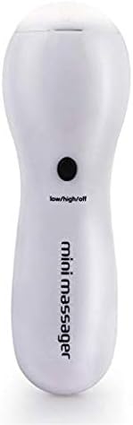 Infrared 2 Speed Powerful Mini Massager, Portable Massage,Face, Neck and Shoulders, Battery Operated, White